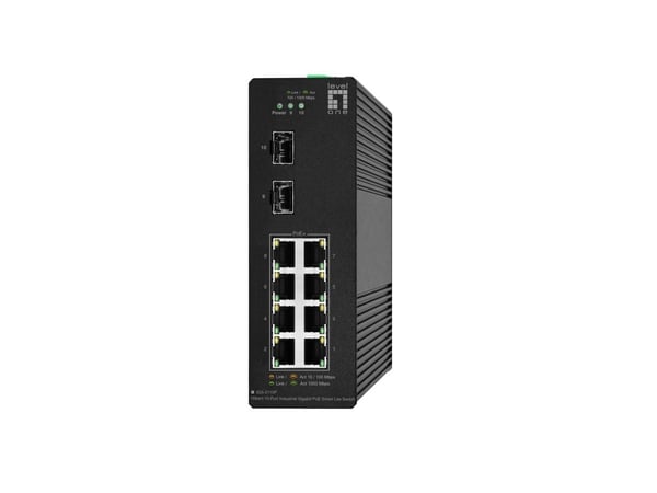 LevelOne IGS-2110P, Hallittu, L2, Gigabit Ethernet (10/100/1000), Täysin kaksipuolinen, Power over Ethernet -tuki