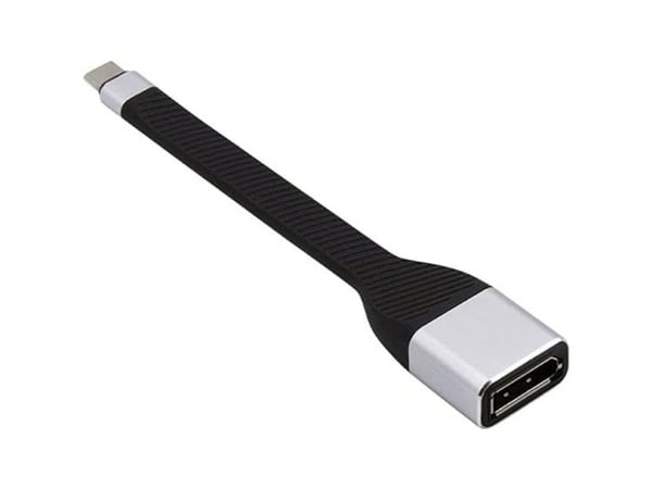Techly ICOC-USBC-DP12, 0,131 m, USB Type-C, DisplayPort, Uros, Naaras, Suora
