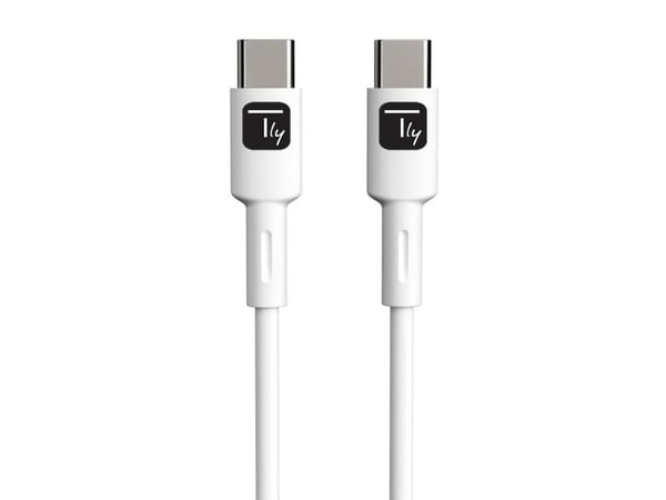 Techly ICOC-MUSB20-C60W1, 1 m, USB C, USB C, USB 2.0, 0,48 Gbit/s, Hvit