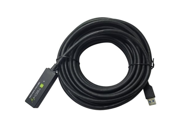 Techly ICUR30100G, 10 m, USB A, USB A, USB 3.2 Gen 1 (3.1 Gen 1), Sort