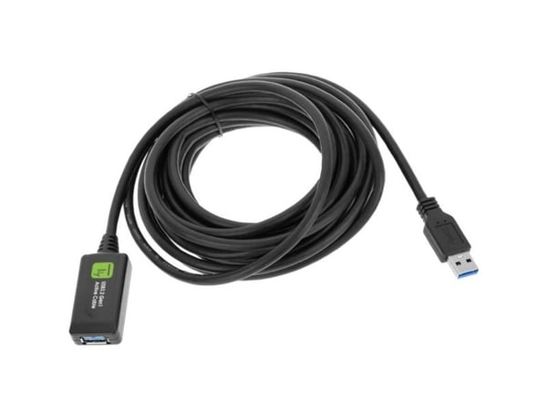 Techly ICUR3050G, 5 m, USB A, USB A, USB 3.2 Gen 1 (3.1 Gen 1), Sort