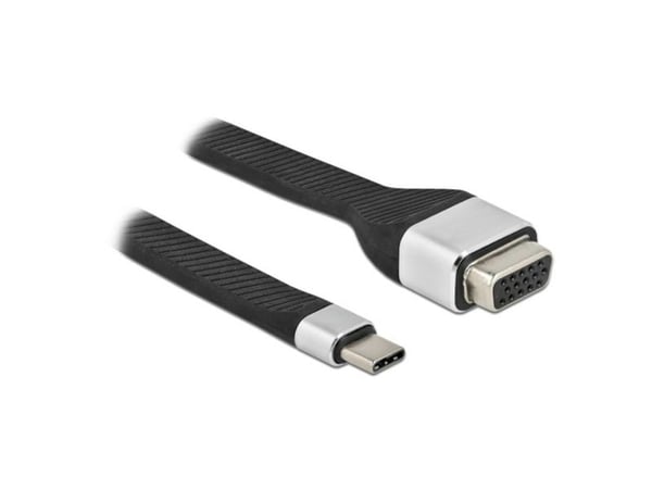Techly ICOC-USBC-VGA, 0,12 m, USB Type-C, VGA (D-Sub), Hankjønn, Hunkjønn, Rett