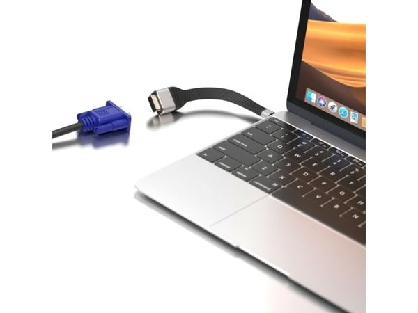 Techly ICOC-USBC-VGA, 0,12 m, USB Type-C, VGA (D-Sub), Hankjønn, Hunkjønn, Rett