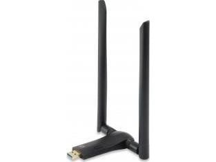 LevelOne WUA-1810E, Trådløs, USB, WLAN, Wi-Fi 5 (802.11ac), 867 Mbit/s, Sort