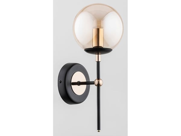 Vegg-/vegglampe Alfa Itoris 1-punkt svart/gull 28360 Alfa