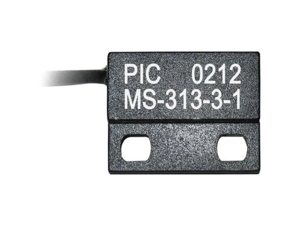 PIC MS-313-3-1-0500 Reed-kosketin 1 x sluttekontakt 150 V/DC, 120 V/AC 0,5 A 10 Watt 10 Watt