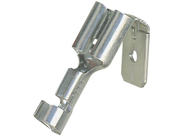 Vogt Verbindungstechnik 3838.67 Litteä pistotulppajakelija Haaroituksella Pistokkeen leveys: 6,30 mm Pistokkeen paksuus: 0,80 mm Eristämätön 250 kpl