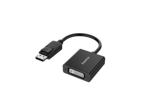 Hama - Videoadapter - DisplayPort (S) til DVI-I (W) - 4K-støtte - Sort