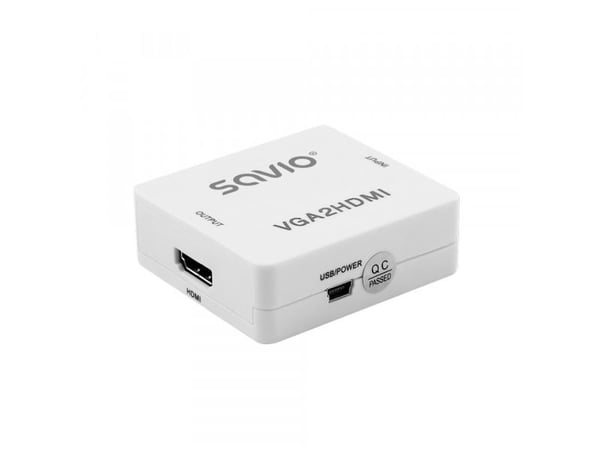 Savio CL-110 VGA->HDMI Converter/AdapterFull HD/1080p 60Hz, VGA, HDMI