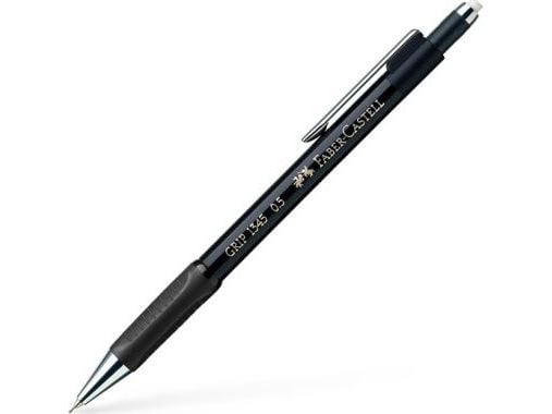Faber-Castell GRIP 1345 - Mekanisk blyant - 0.5 mm - fin - retraktil - med viskelær