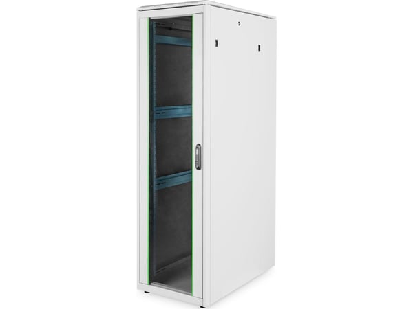 DIGITUS RM nettverksskap 42U 2053x600x1000mm, glassdør, grå