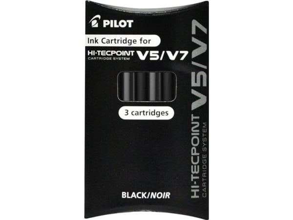Pilot peukalokynän patruunat V5 musta 3 kpl PIIC-50-V5-B