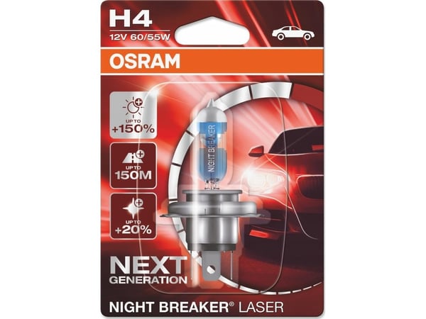 Osram Night Breaker Laser - H4 Bilpære