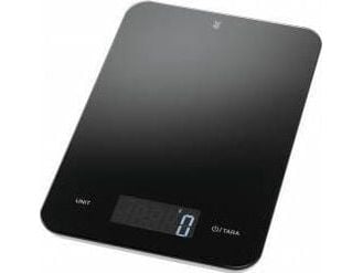 WMF 0608736040, Elektronisk kjøkkenvekt, 5 kg, 1 g, Svart, Glass, Plast, Rektangel