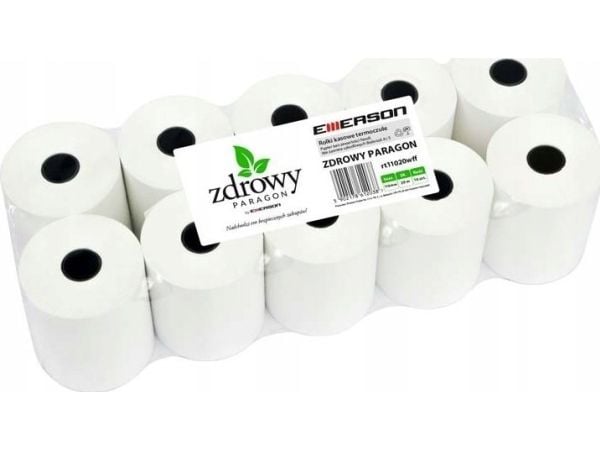 Emerson termisk rull 110 mm x 20 m EMERSON Zdrowy Paragon rt11020wkff (FENOL free) 10 stk. Emerson termisk rull 110 mm x 20 m EMERSON Zdrowy Paragon rt11020wkff (FENOL free) 10 stk.