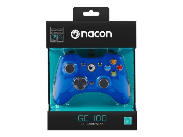 Nacon GC-100XF - Spelkontroll - 6 knappar - kabelansluten - blå