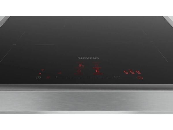 Siemens iQ300 EH645HFB1E, Sort, Innebygget, 60 cm, Sonebasert induksjon, Glass-keramikk, 4 zone(s)