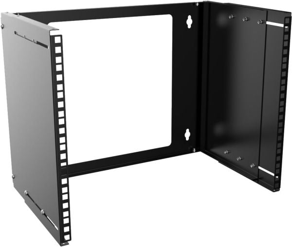 Lanview by Logon - Rackveggmontering - adjustable depth - svart - 10U - 19"