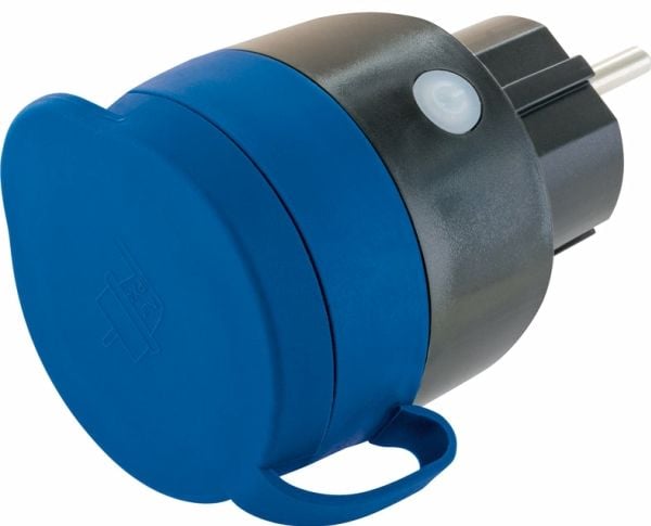 Schwaiger SOAW0044, sininen, harmaa, IP44, 230 V, 16 A, 50 Hz, 106 g