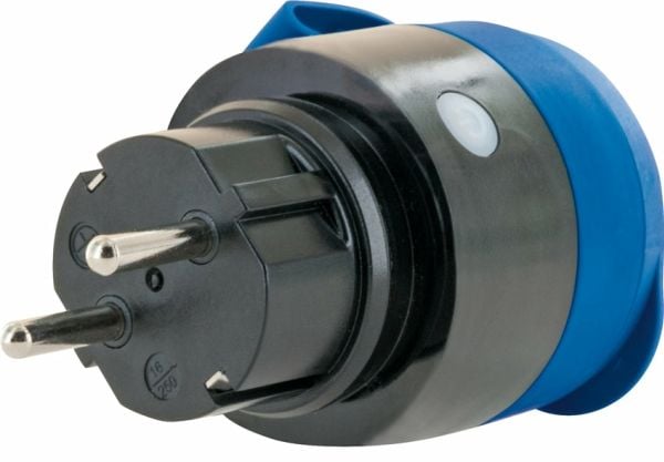 Schwaiger SOAW0044, sininen, harmaa, IP44, 230 V, 16 A, 50 Hz, 106 g