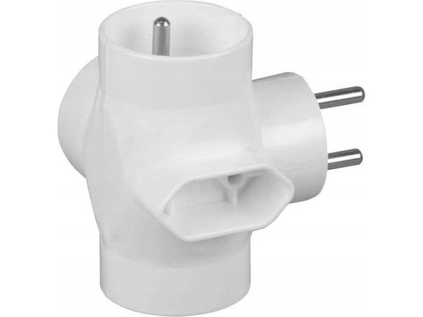 Pistokkeen jakaja 3x2P + Z + 1xEuro valkoinen R-44