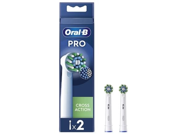 Oral-B Pro Cross Action tandborsthuvuden, vita (2 st.)