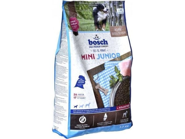 BOSCH Mini Junior - tørfoder til hunde - 3 kg