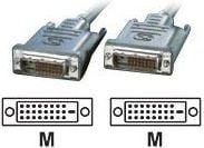 Value DVI Cable (M/M) dual link 10m, 10 m, DVI-D, DVI-D, Hankjønn, Hankjønn, Grå
