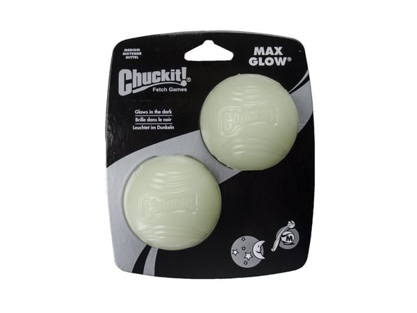 Chuckit! MAX GLOW M 2-pk 6,5 cm