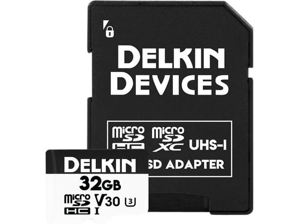 Delkin Trail Cam Hyperspeed MicroSDHC 32 GB Class 10 UHS-I/U3 V30 (DDMSDAHS32GB)