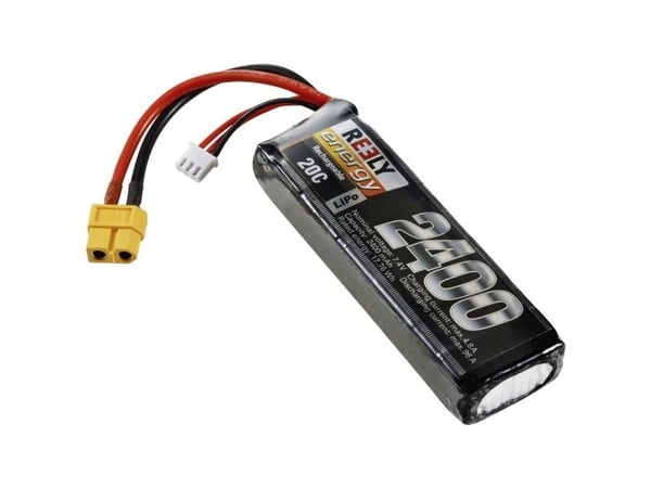 Reely modellbygg batteripakke (LiPo) 7,4 V 2400 mAh, antall celler: 2, 20 C, softcase, XT60 (RE-7853244)