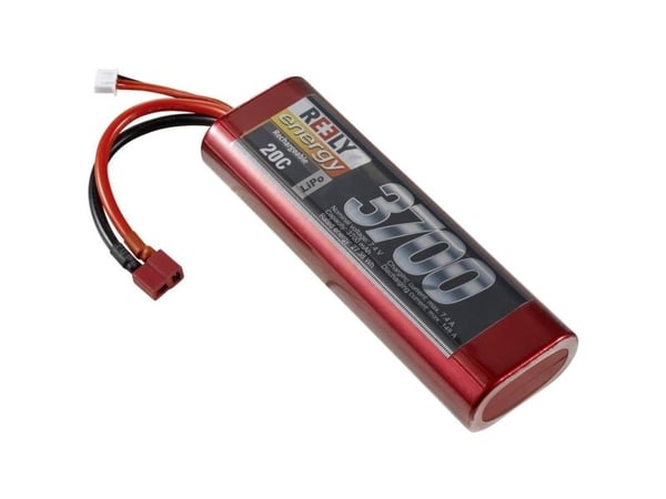 Reely modellbyggebatteripakke (LiPo) 7,4 V 3700 mAh, antall celler: 2 20 C Hardcase T-kontaktsystem (RE-7851468)
