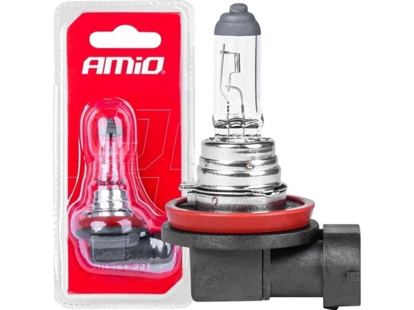 AMiO halogenpære H11 12V 55W 1 stk. blister amio-03365 (H11)