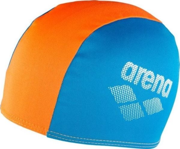 Arena svømmehette i polyester II jr 002468/730 blå/oransje