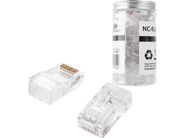 Spacetronik RJ45 katu 6 UTP-liitin NC-RJ456UT-11 100kpl Spacetronik Spacetronik