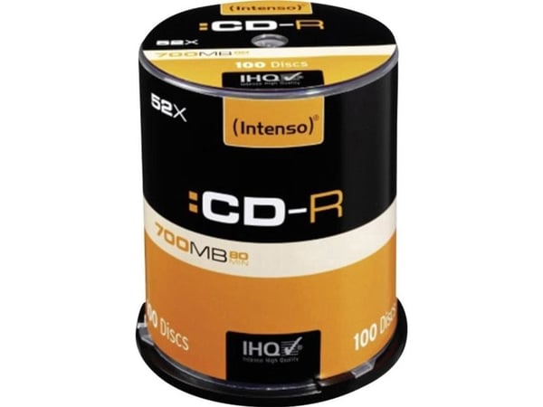 Intenso - 100 x CD-R - 700 MB (80 min) 52x - spindel