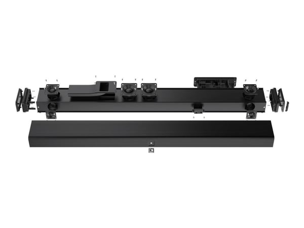 Audac IMEO2 - Soundbar - 2.1-kanals - trådlös - Bluetooth - 60 Watt - 3-vägs - svart