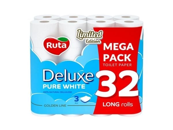 WC-PAPERI RUTA PUREWHITEDEL 32RUL 3SL 3SL