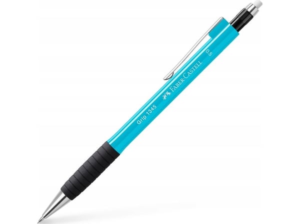 Faber-Castell automatisk blyant Grip 1345 0,5 mm, lyseblå