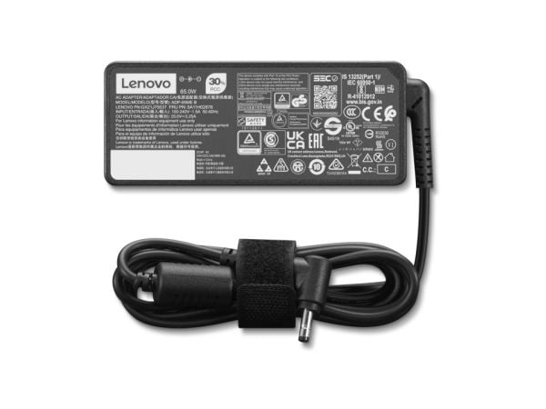 Lenovo - Strømadapter - AC 100-240 V - 65 Wh - Europa, Indonesia - svart