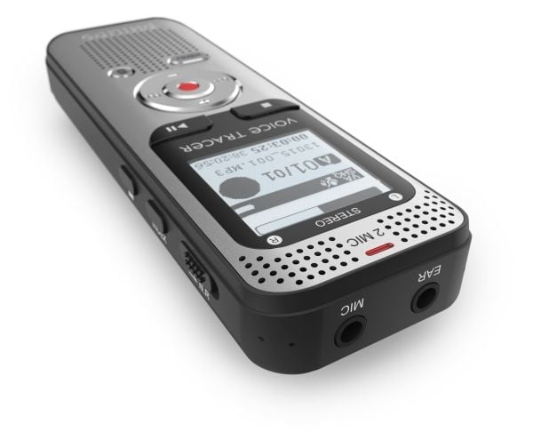 Philips Voice Tracer DVT2015, 2370 t, høy kvalitet (HQ), pulskodemodulering (PCM), standardavspilling (SP), superlang avspilling (SLP), MP3, WAV, 8...