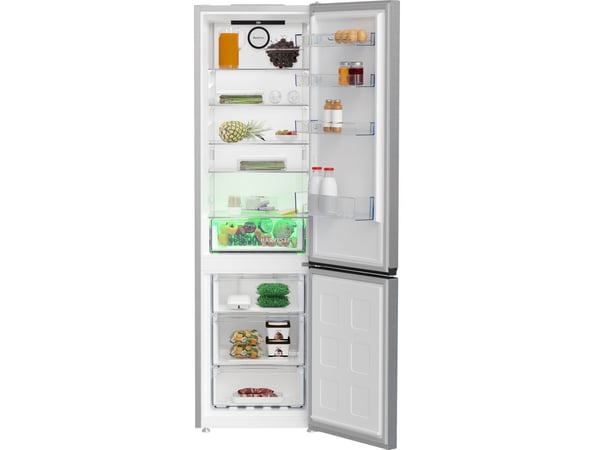 Beko B5RCNA406HXB1, 355 l, Ikke-frost (kjøleskap), SN-T, 6 kg/24t, C, Metallisk
