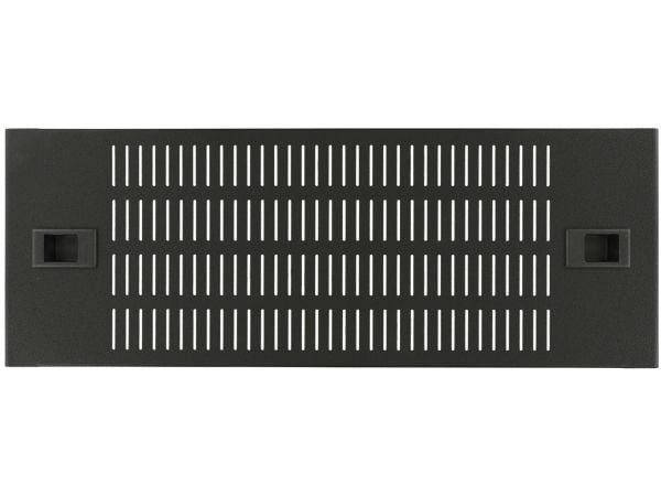 Lanview by Logon - Rackblankingspanel - snap locking, vented - svart, RAL 9005 - 4U - 19"