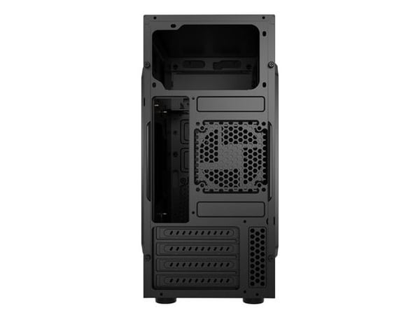 NATEC Helix USB C, Mini Tower, PC, Svart, Micro ATX, Mini-ITX, ABS, Netting, Metall, Plast, Stål, 14,8 cm