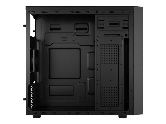 NATEC Helix USB C, Mini Tower, PC, Svart, Micro ATX, Mini-ITX, ABS, Netting, Metall, Plast, Stål, 14,8 cm