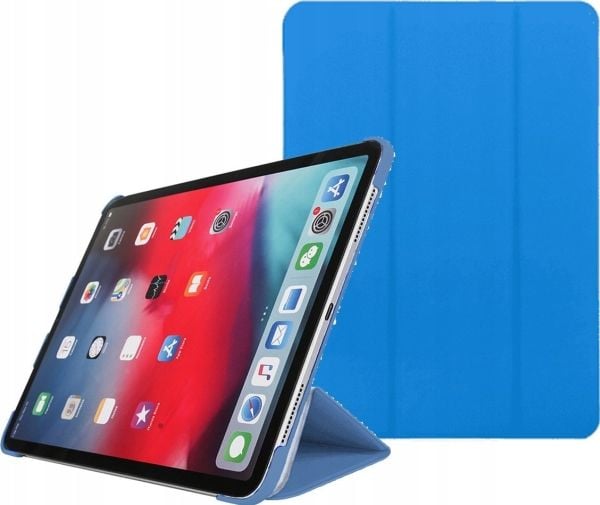 Etui til nettbrett Pomologic beskyttende omslag BookCase til iPad Pro 11" (1/2/3/4G) og iPad Air 10,9" (4/5G) blå