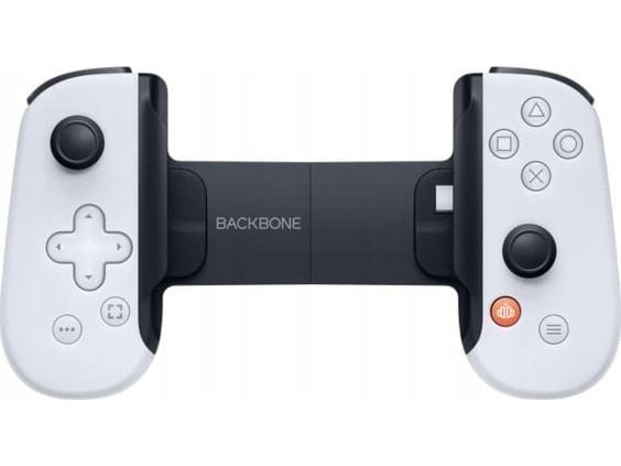 Backbone One - PlayStation Edition - spelkontroll - kabelansluten - vit - för Android, iOS