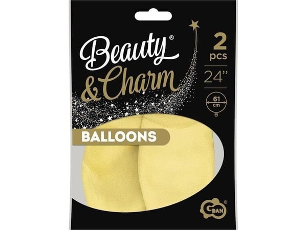 GoDan ballonger Beauty&Charm makron vanilje 61 cm 2 stk