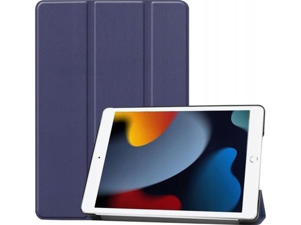 CoreParts - Lommebok for nettbrett - tripppelfoldet trinse - mørk blå - for Apple 10.2-inch iPad (7. generasjon, 8. generasjon, 9. generasjon)