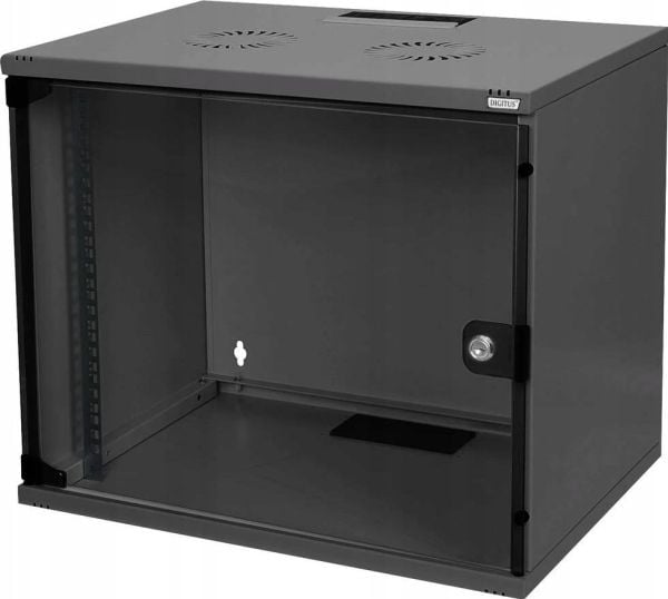 Digitus DN-19 07-U-S-SW, Veggmonterbar hylle, 7U, 60 kg, 12 kg, Sort